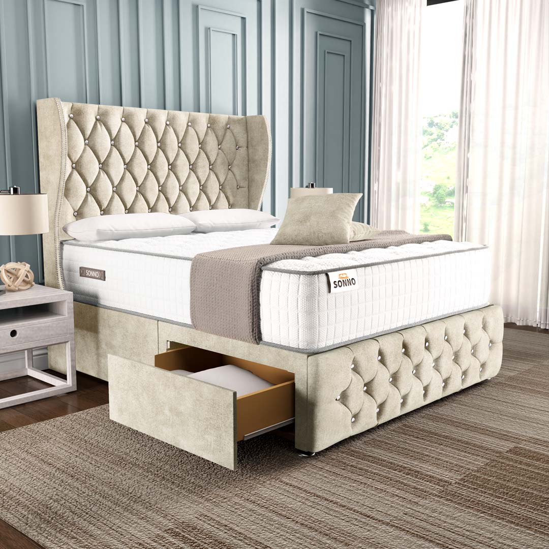 Monaco Wingback Divan Bed