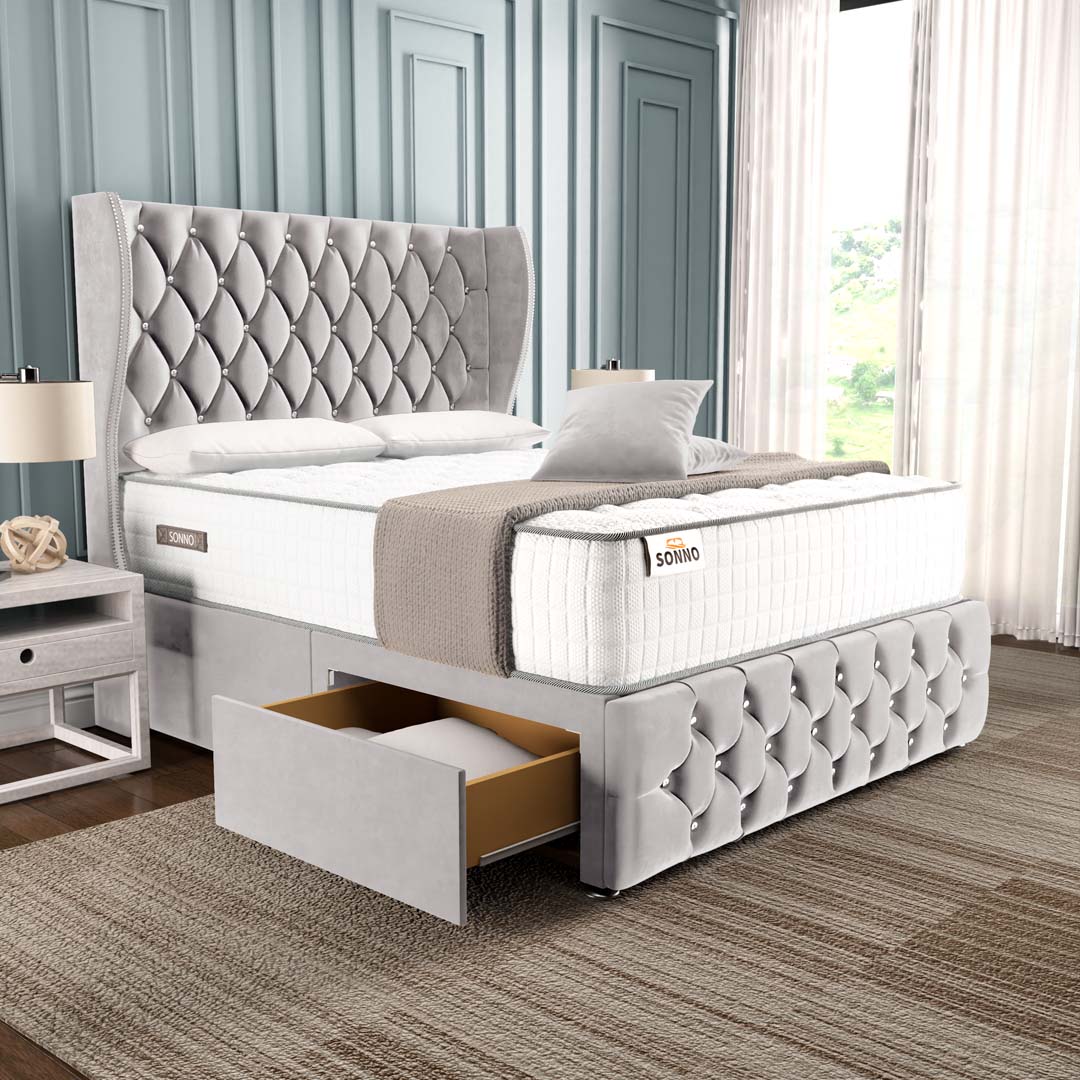 Monaco Wingback Divan Bed