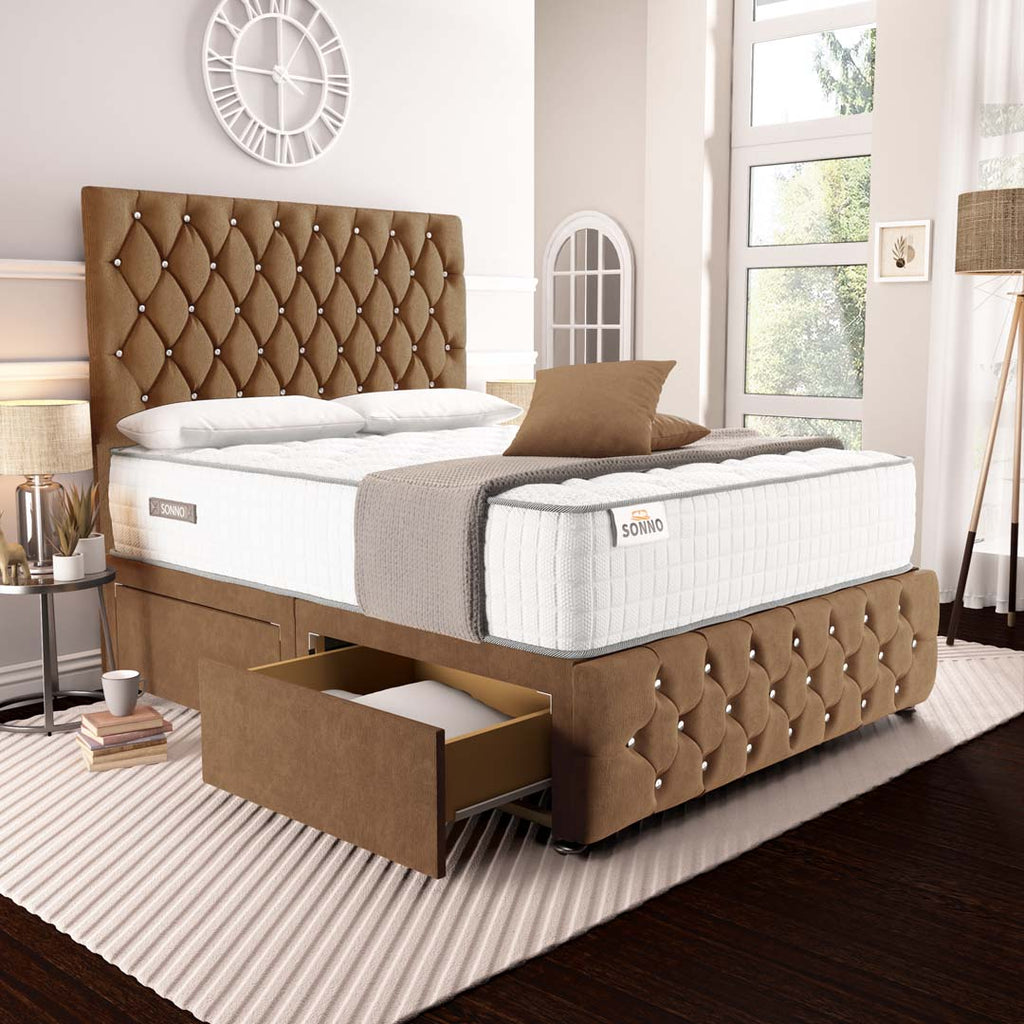 ◆睡眠shop◆ Moscow Divan Bed - Mink Naples – Sonno