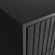Noir 4 Drawers Chest - Black