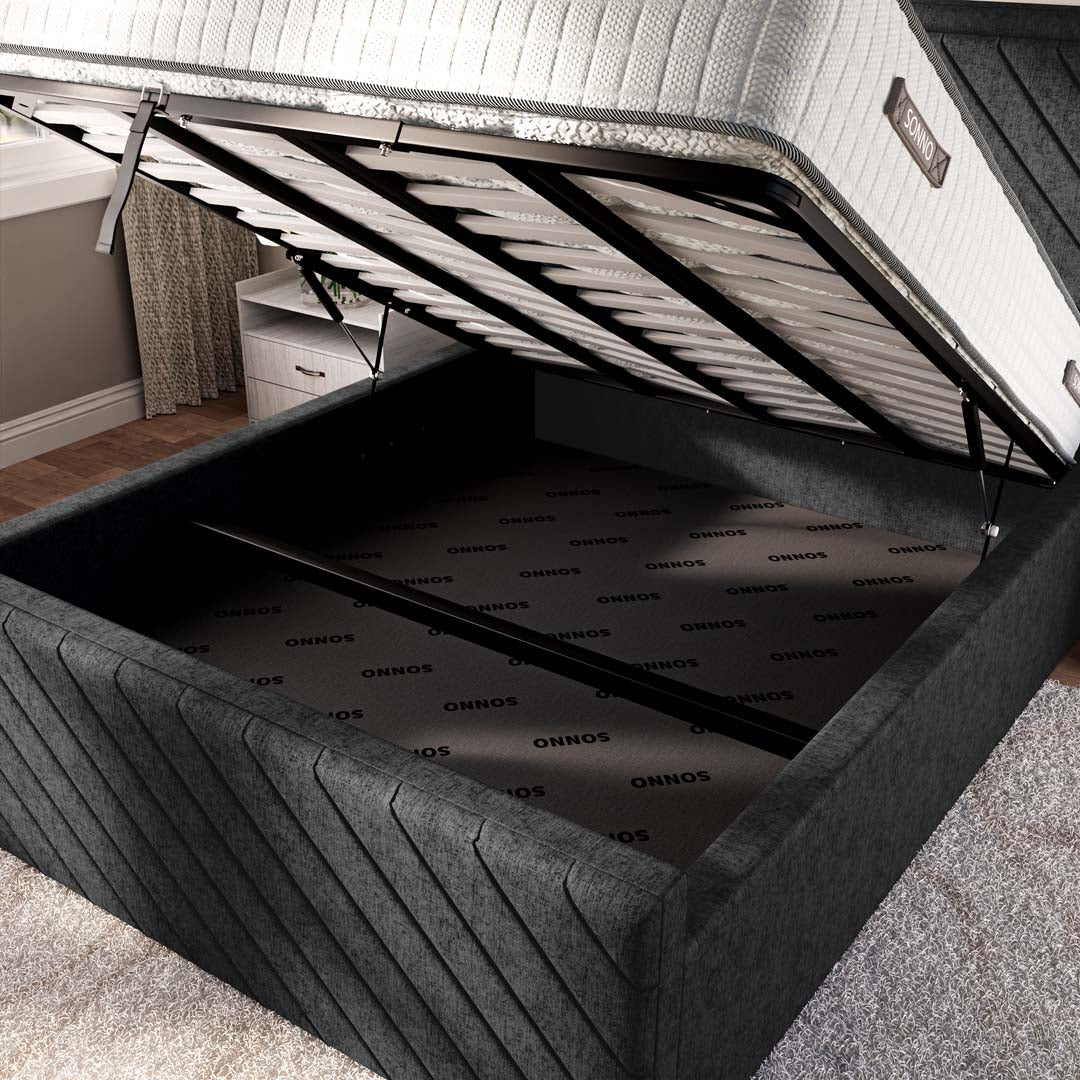 Oxford Upholstered Ottoman Bed