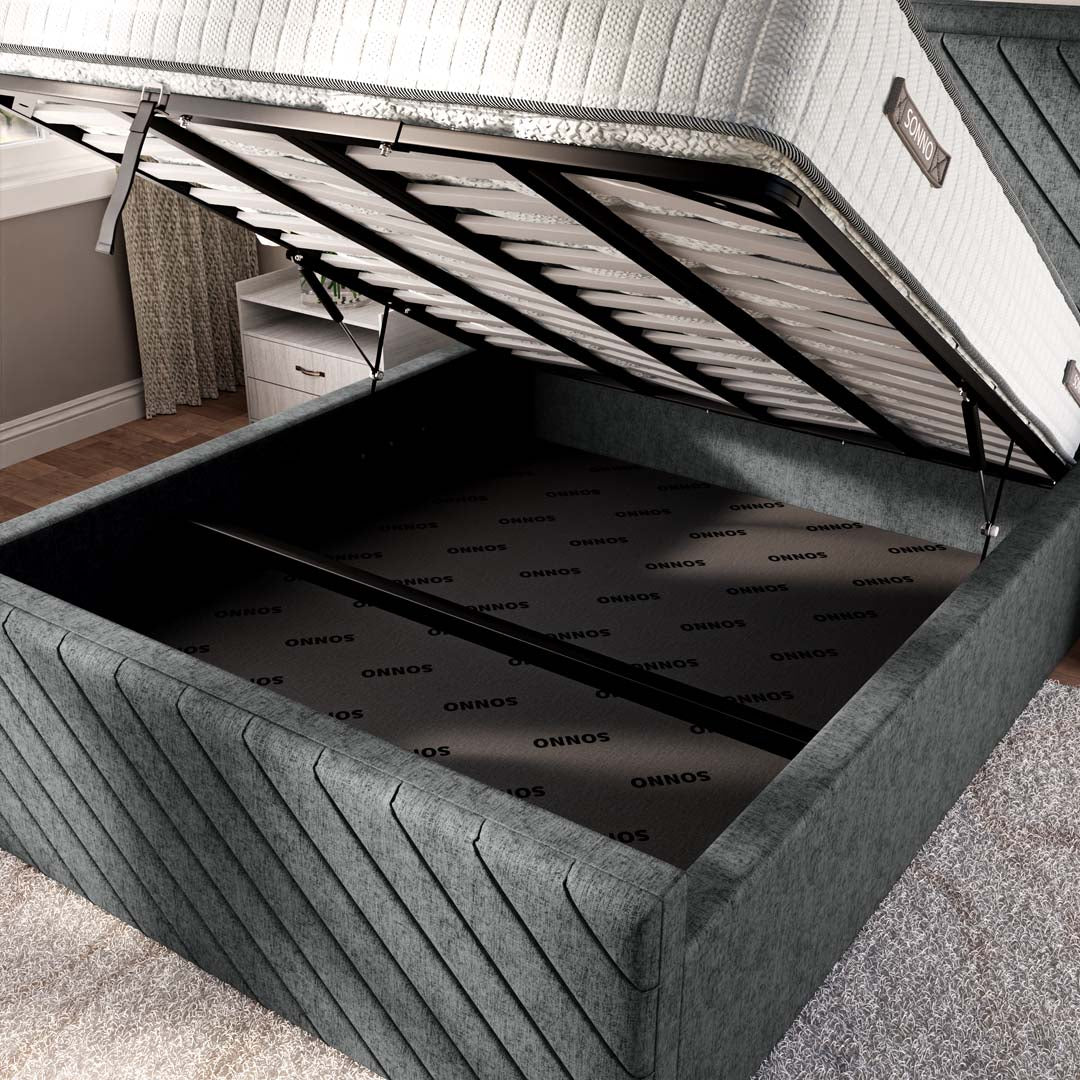 Oxford Upholstered Ottoman Bed