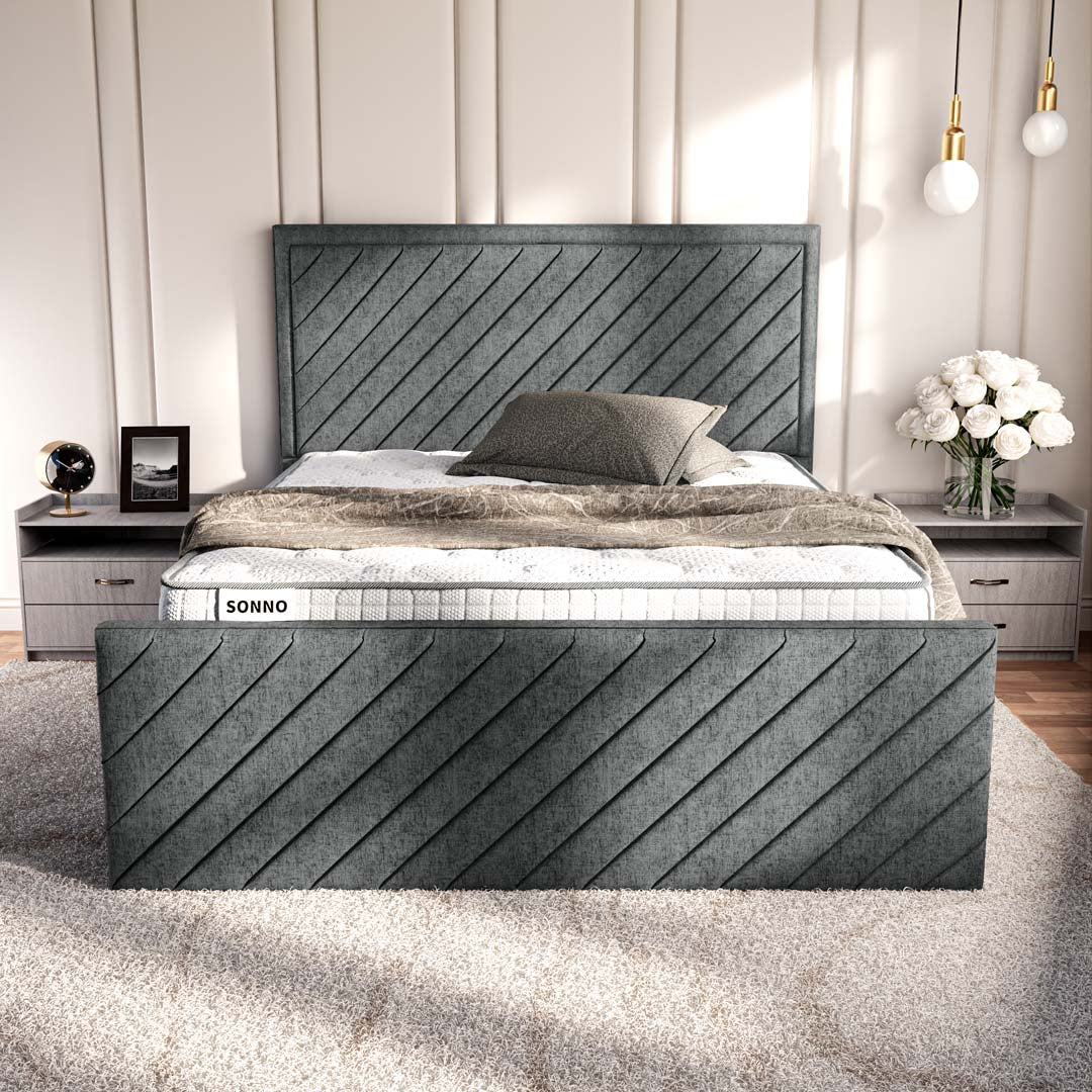 Oxford Upholstered Ottoman Bed