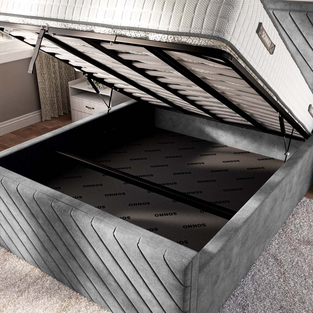 Oxford Upholstered Ottoman Bed