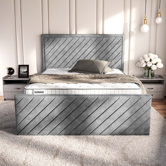 Oxford Upholstered Ottoman Bed