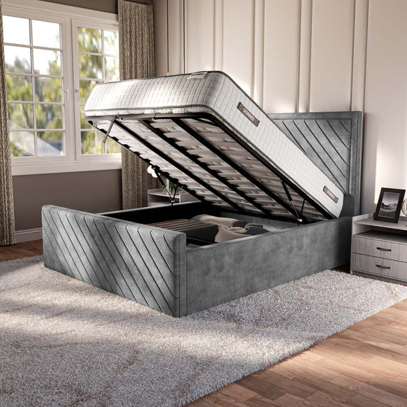 Oxford Upholstered Ottoman Bed