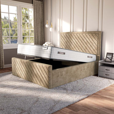 Oxford Upholstered Ottoman Bed