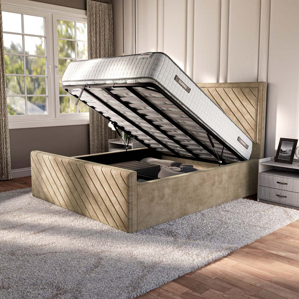 Oxford Upholstered Ottoman Bed