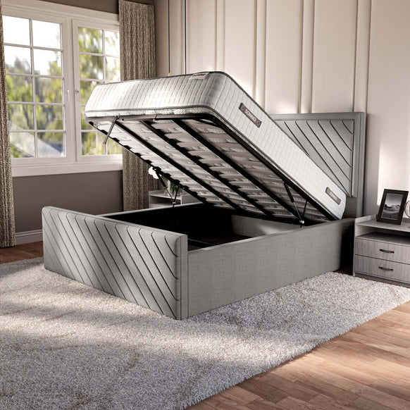 Oxford Upholstered Ottoman Bed