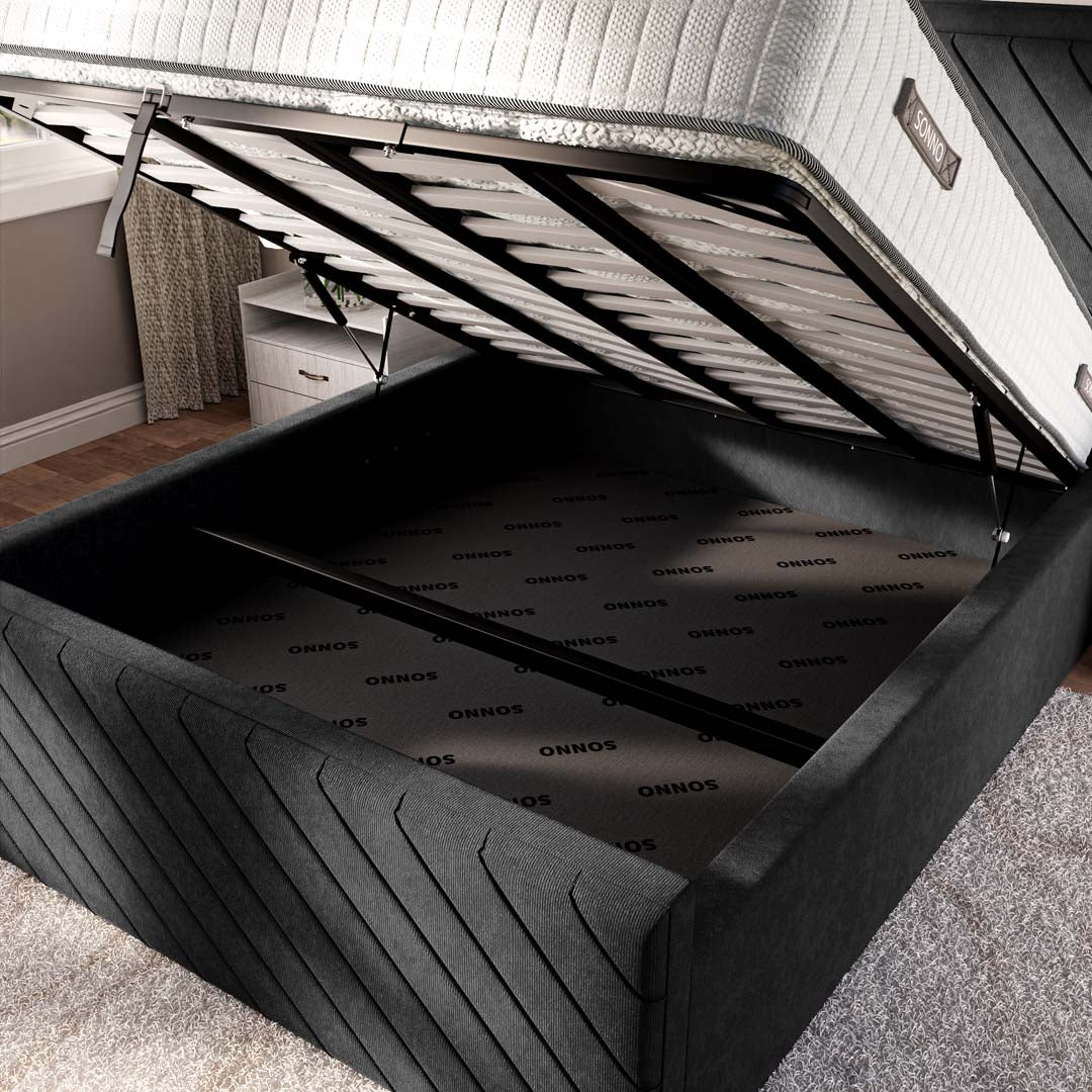 Oxford Upholstered Ottoman Bed