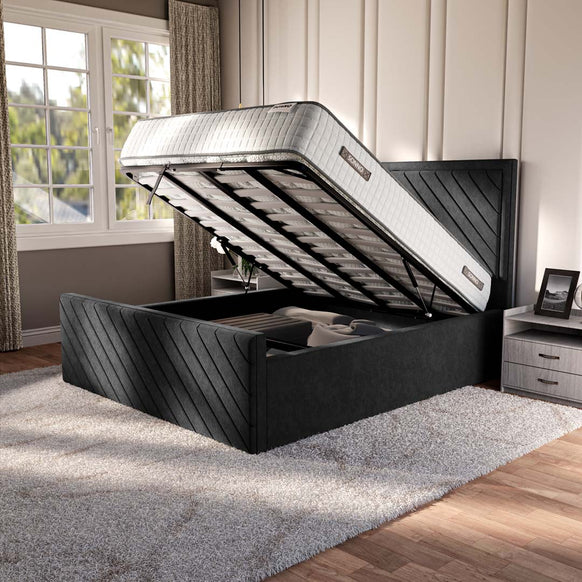 Oxford Upholstered Ottoman Bed