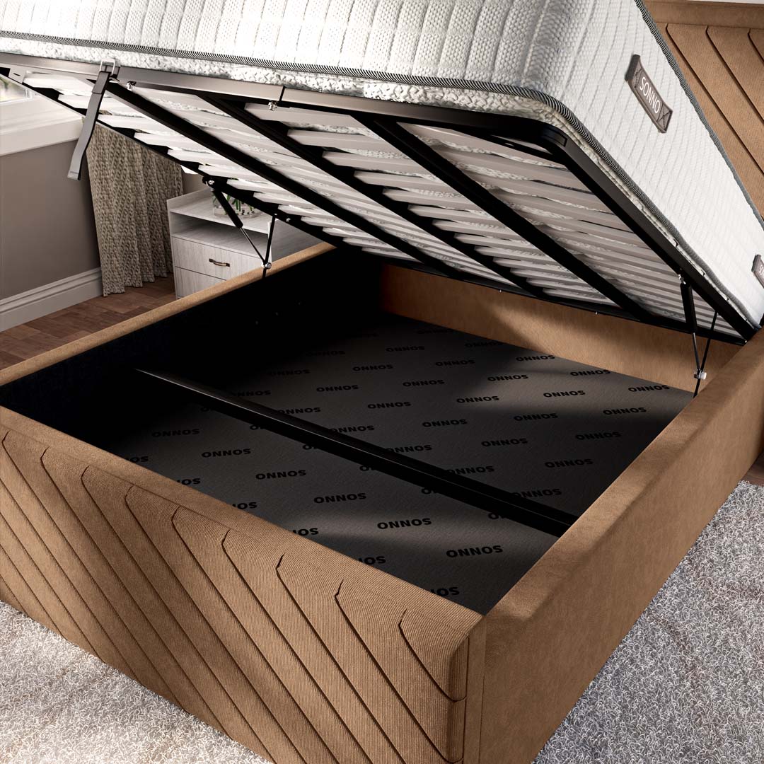 Oxford Upholstered Ottoman Bed