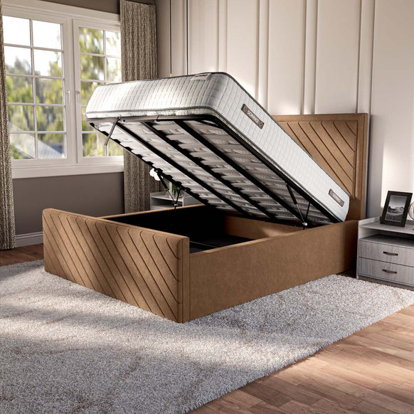Oxford Upholstered Ottoman Bed