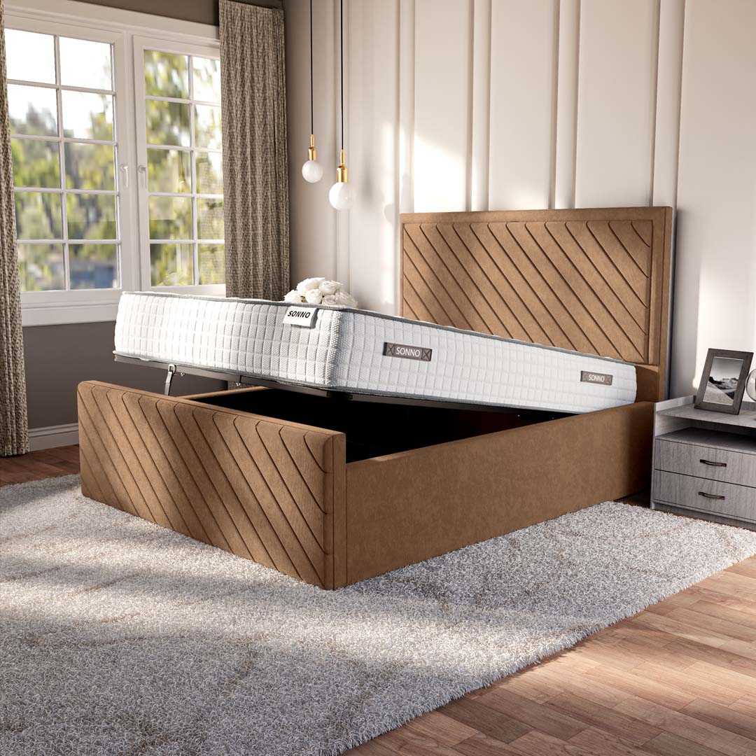 Oxford Upholstered Ottoman Bed