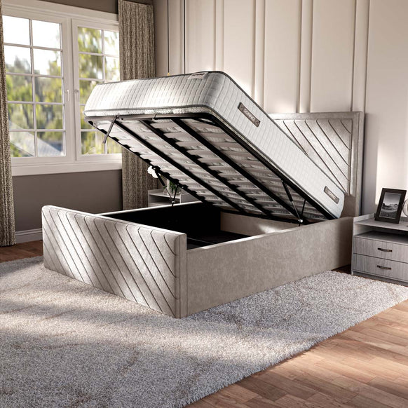 Oxford Upholstered Ottoman Bed