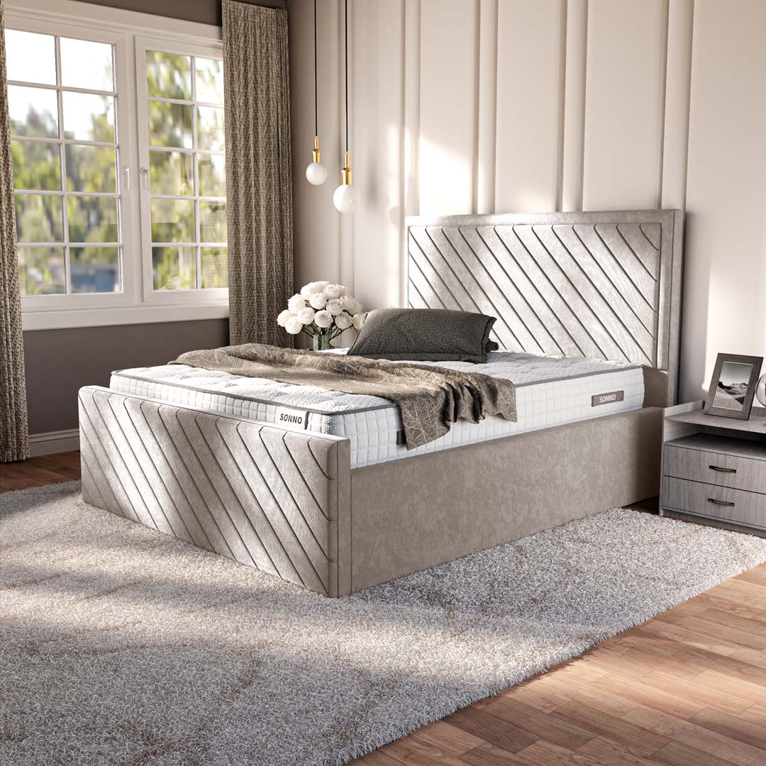 Oxford Upholstered Ottoman Bed