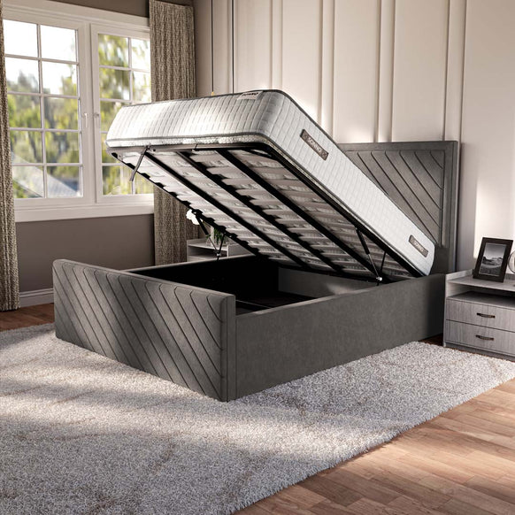 Oxford Upholstered Ottoman Bed