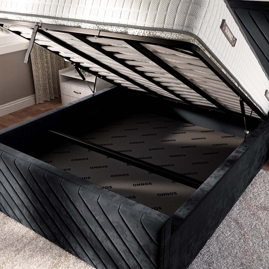 Oxford Upholstered Ottoman Bed
