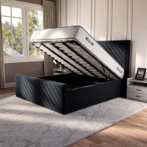 Oxford Upholstered Ottoman Bed