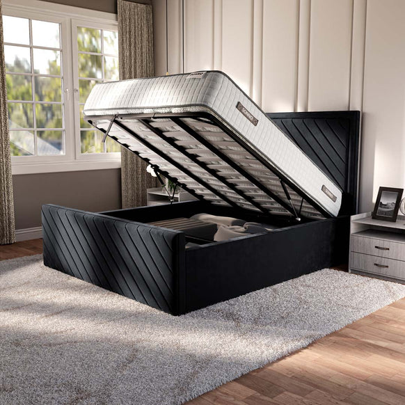 Oxford Upholstered Ottoman Bed