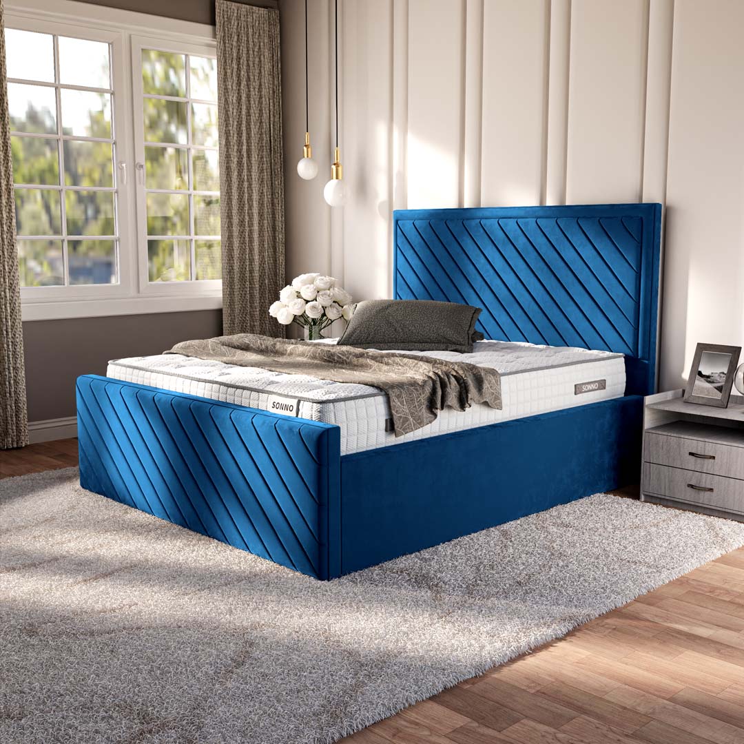 Oxford Upholstered Ottoman Bed