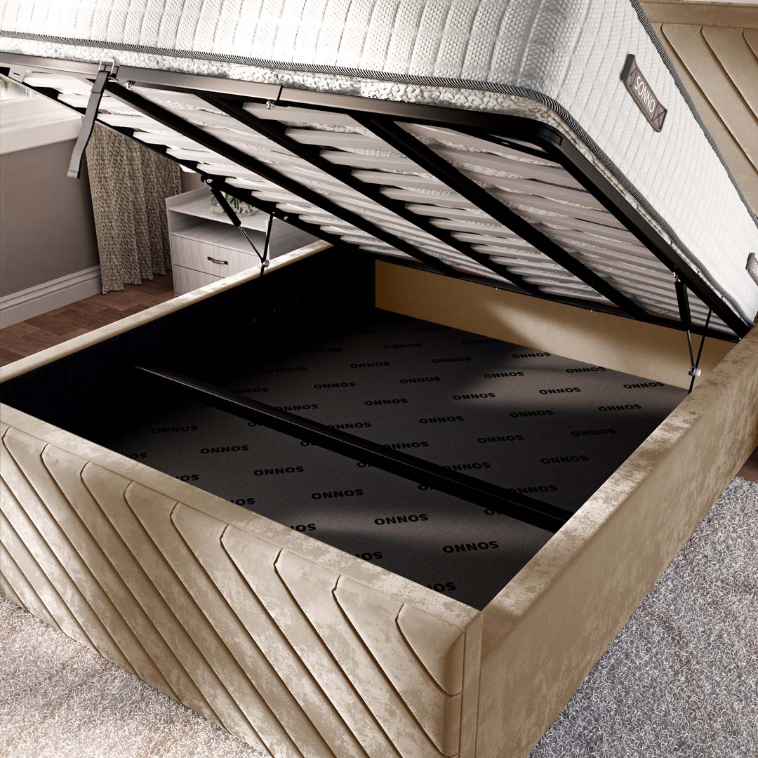 Oxford Upholstered Ottoman Bed