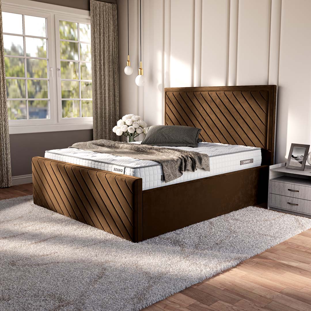 Oxford Upholstered Ottoman Bed
