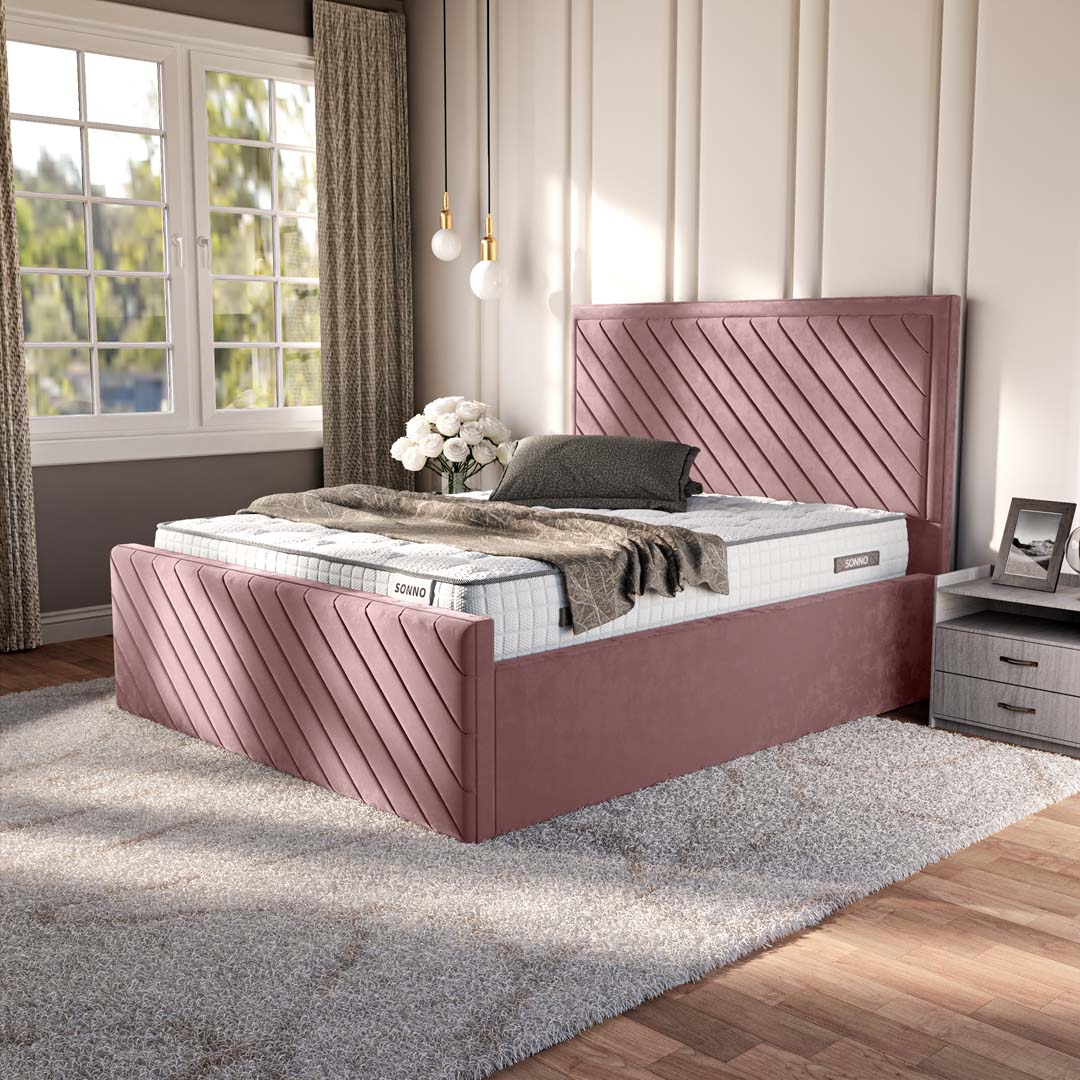 Oxford Upholstered Ottoman Bed