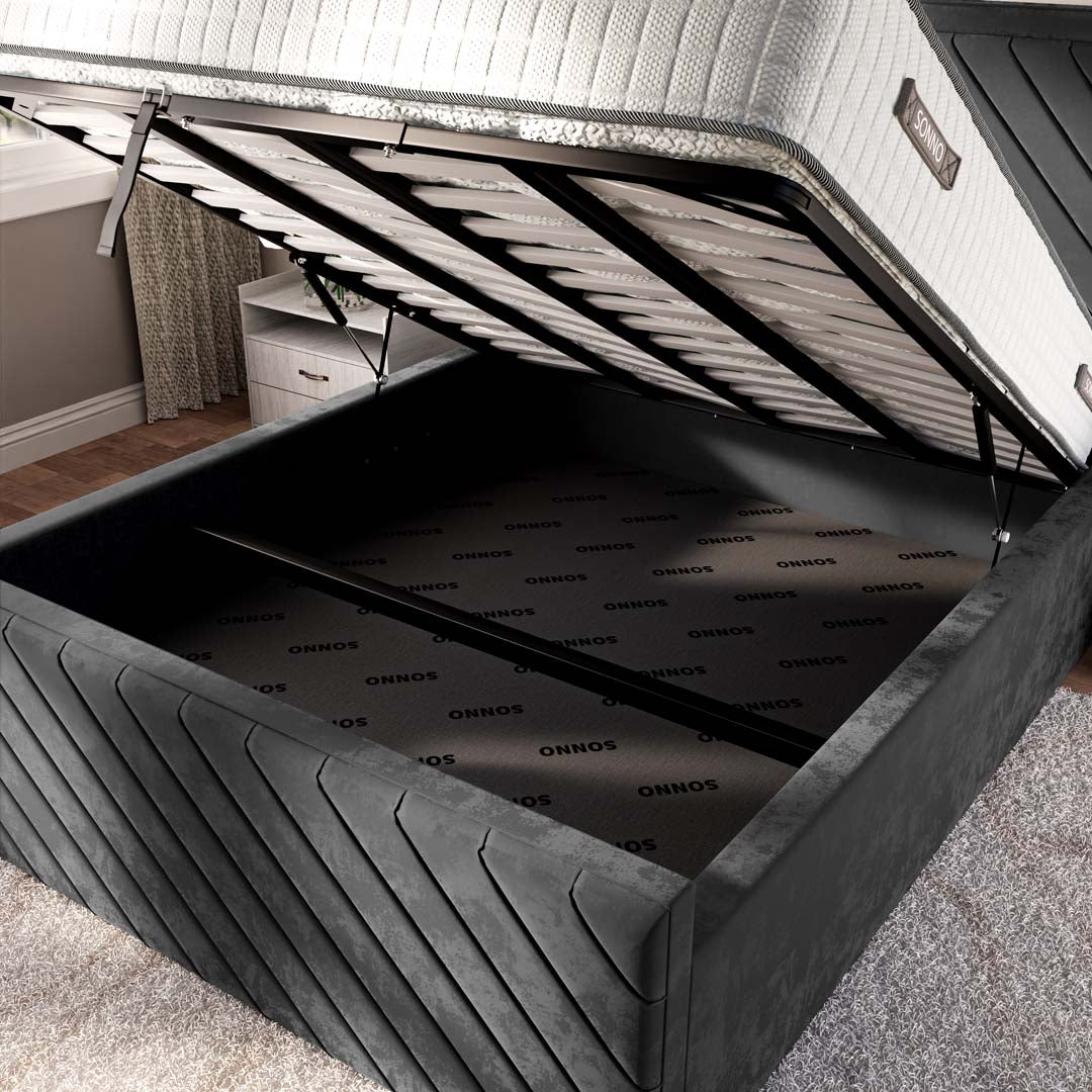 Oxford Upholstered Ottoman Bed