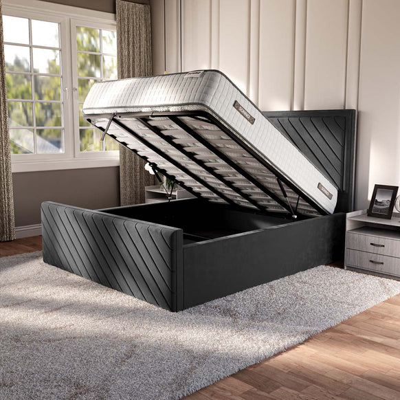 Oxford Upholstered Ottoman Bed