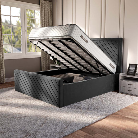 Oxford Upholstered Ottoman Bed