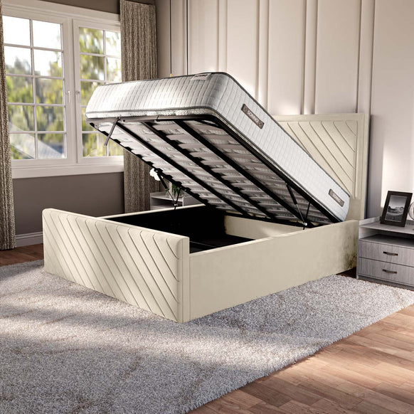 Oxford Upholstered Ottoman Bed