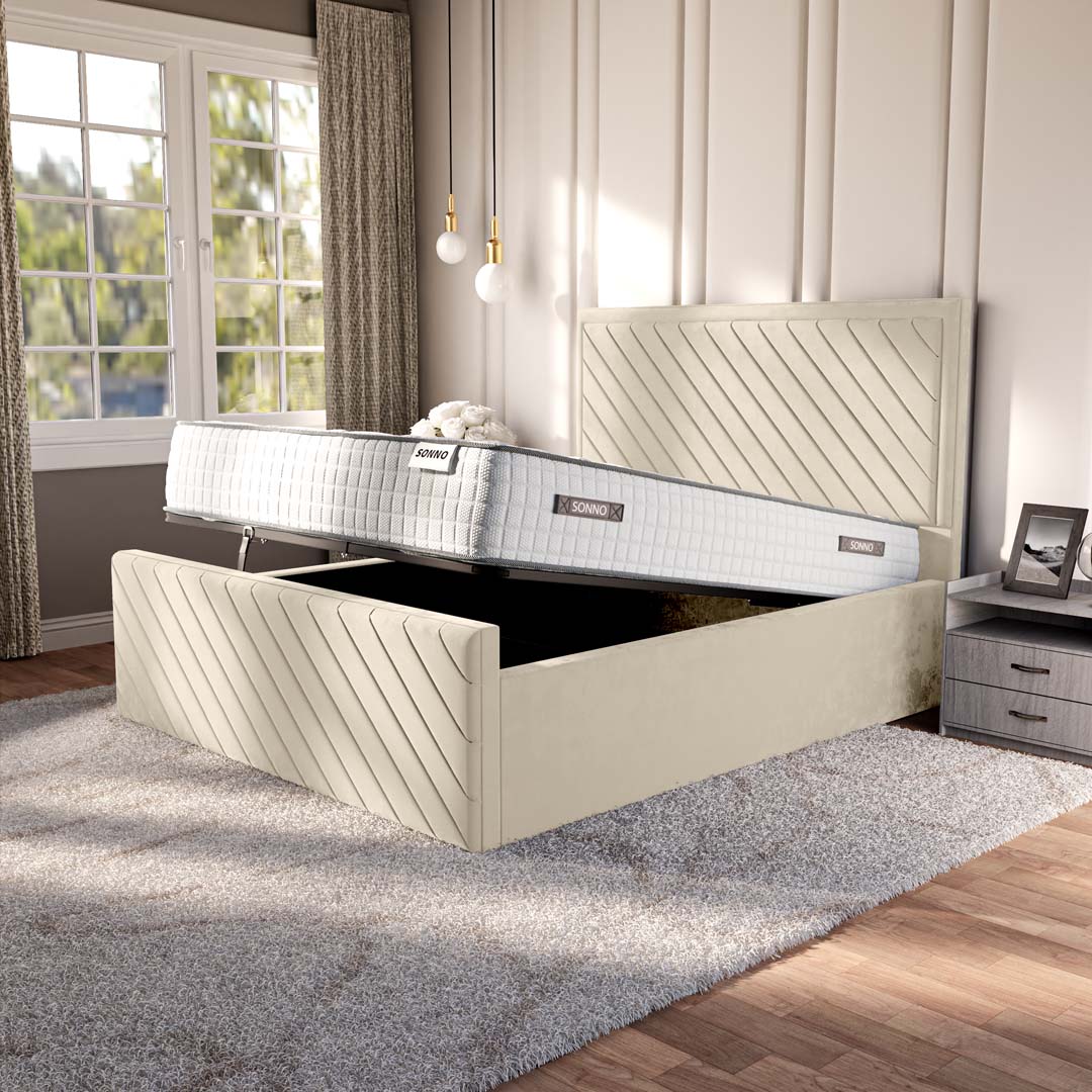 Oxford Upholstered Ottoman Bed