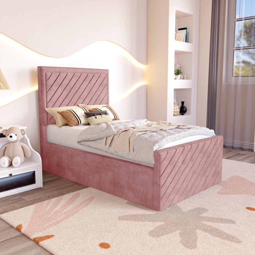 Oxford Kids Upholstered Ottoman Bed
