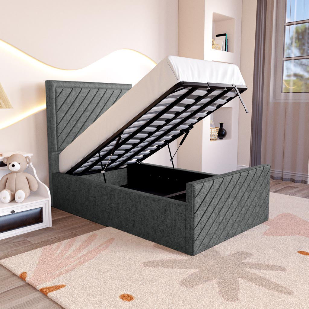 Oxford Kids Upholstered Ottoman Bed