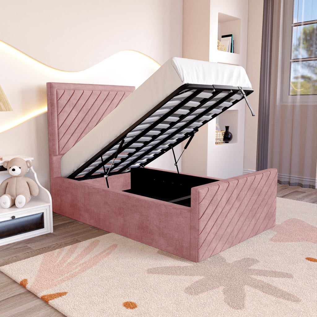 Oxford Kids Upholstered Ottoman Bed