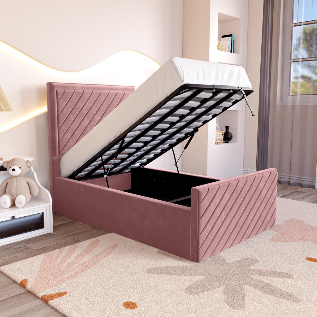 Oxford Kids Upholstered Ottoman Bed