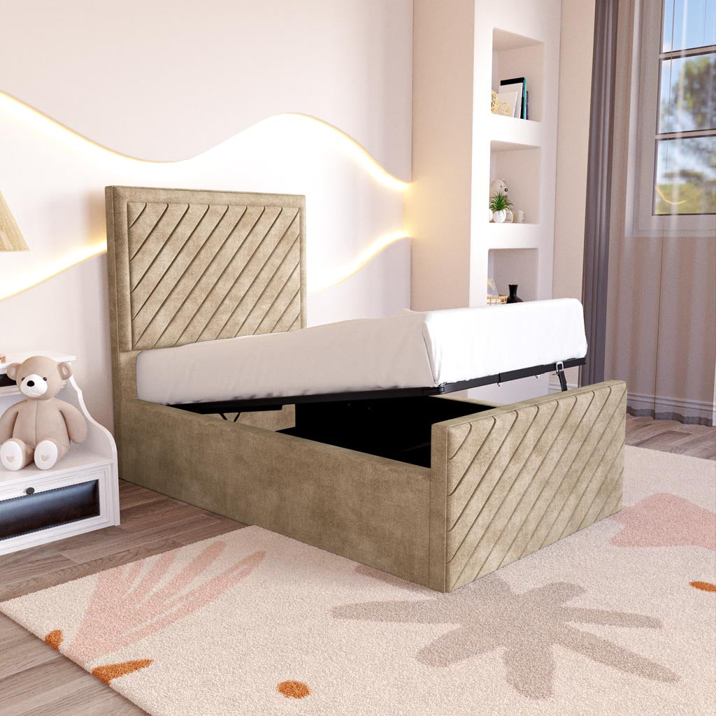 Oxford Kids Upholstered Ottoman Bed