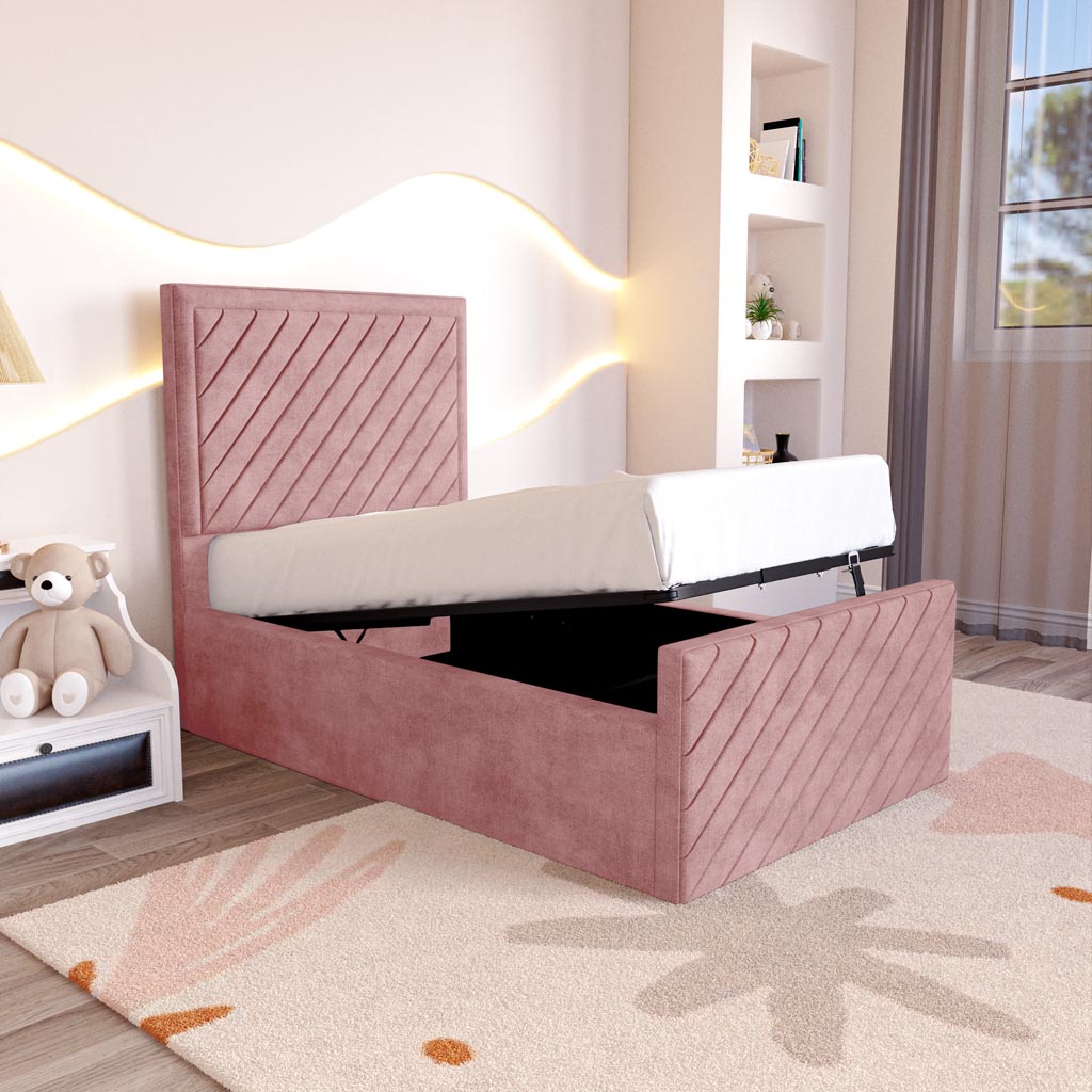 Oxford Kids Upholstered Ottoman Bed