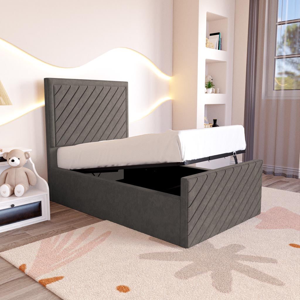 Oxford Kids Upholstered Ottoman Bed
