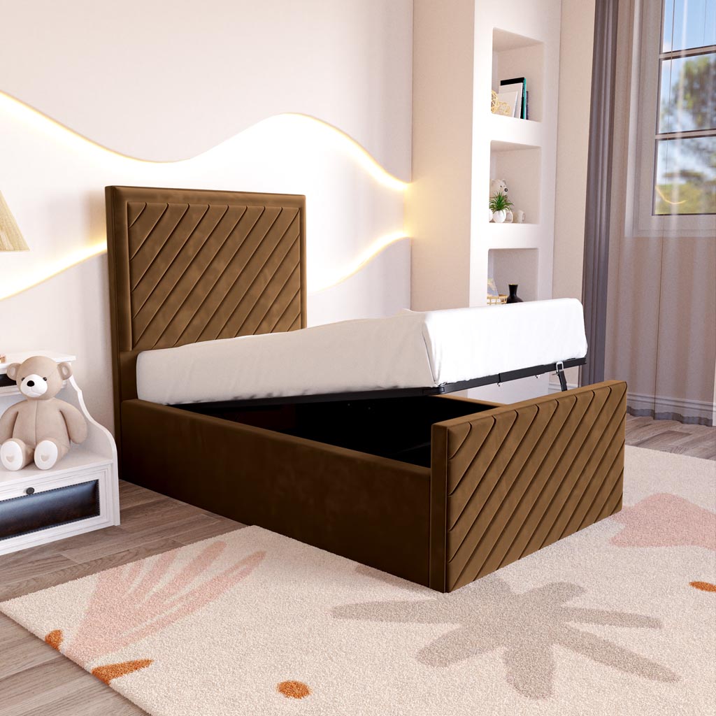 Oxford Kids Upholstered Ottoman Bed