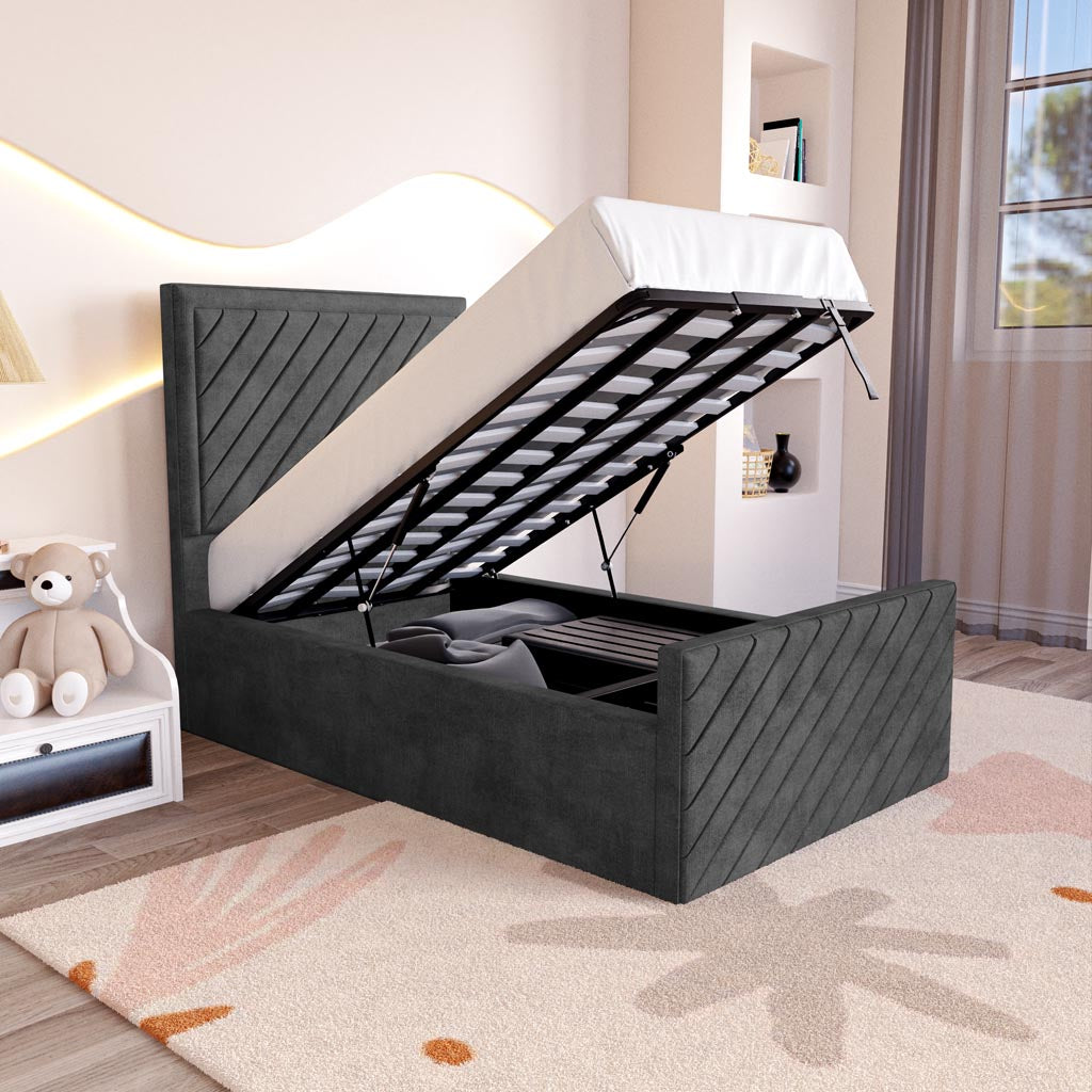 Oxford Kids Upholstered Ottoman Bed