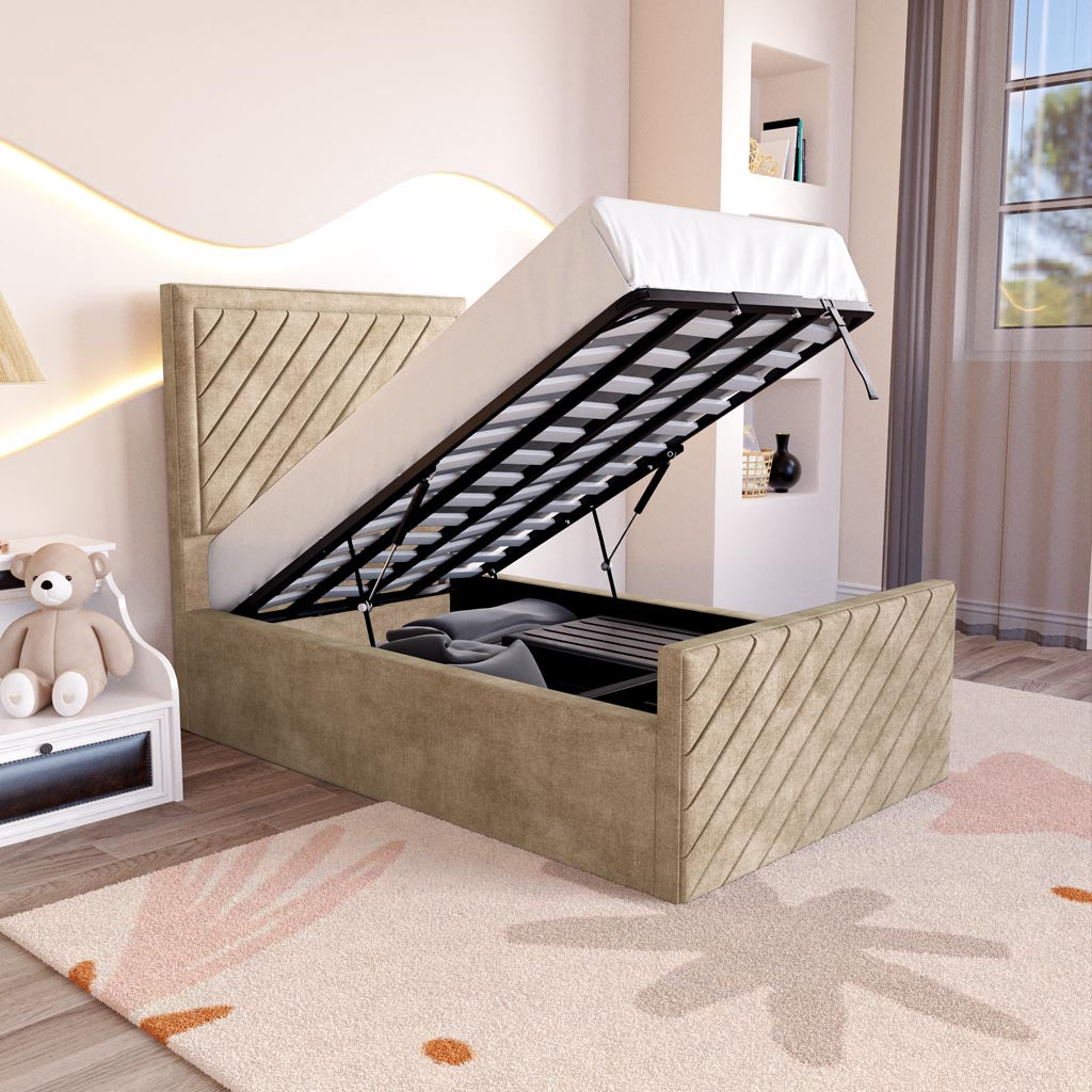 Oxford Kids Upholstered Ottoman Bed