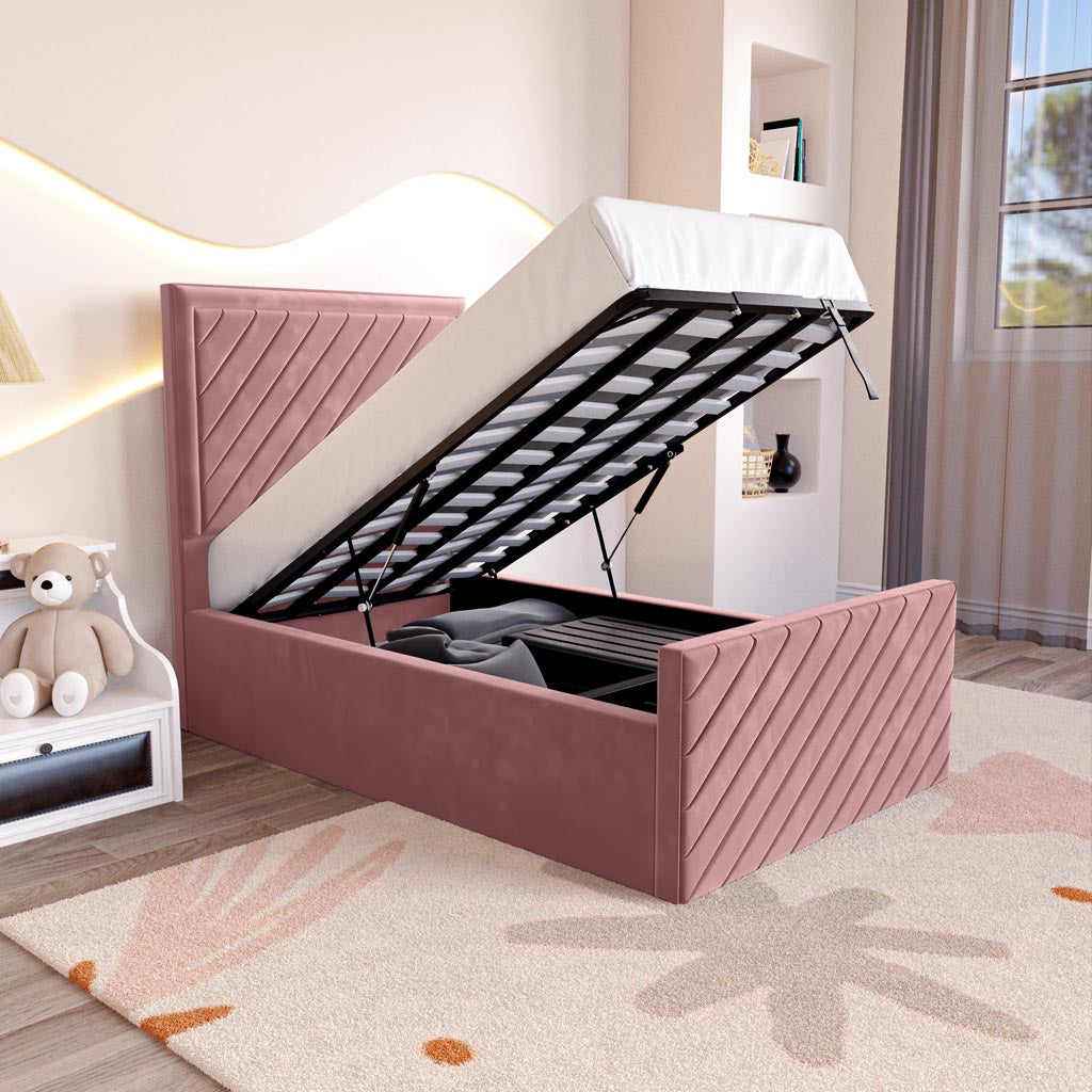 Oxford Kids Upholstered Ottoman Bed