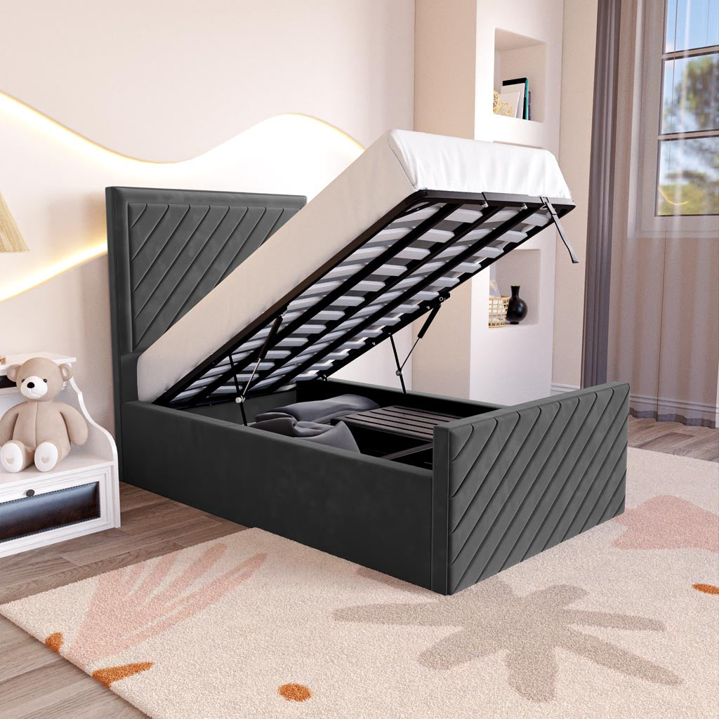 Oxford Kids Upholstered Ottoman Bed