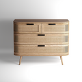 Portobello 2+2 Drawer Chest - Natural
