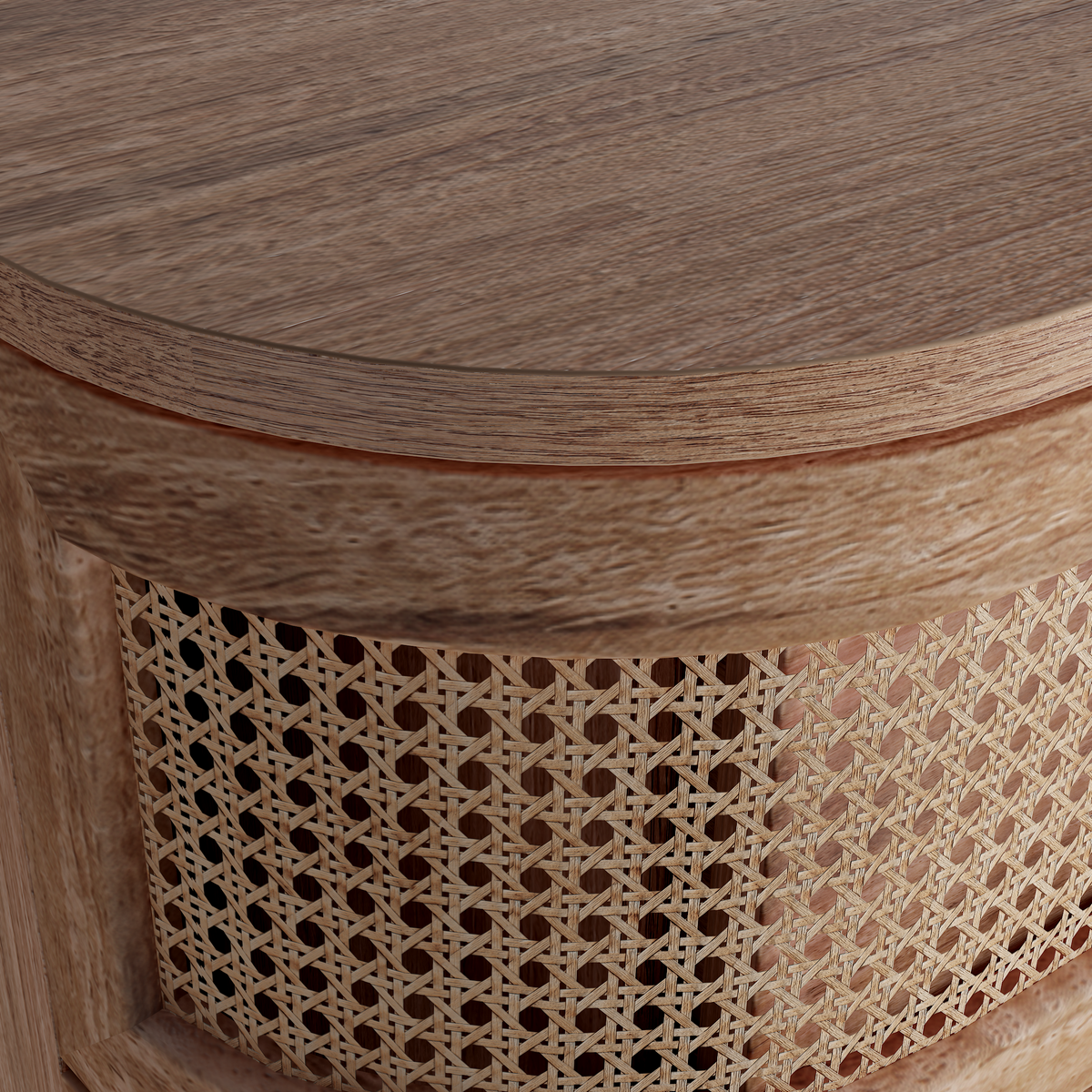 Portobello 2+2 Drawer Chest - Natural