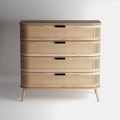 Portobello 4 Drawers Chest - Natural