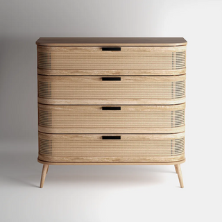 Portobello 4 Drawers Chest - Natural
