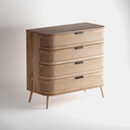 Portobello 4 Drawers Chest - Natural